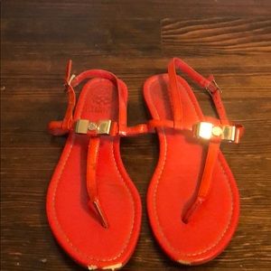 Vince Camuto sandals, red, size 38/8